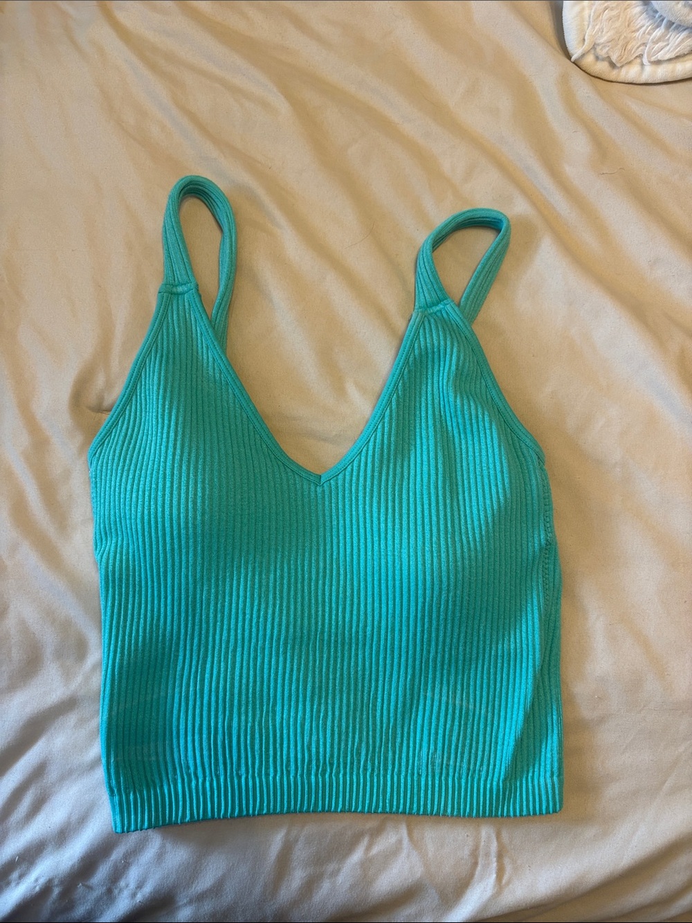 Wishlist Turquoise Ribbed V-Neck Camisole